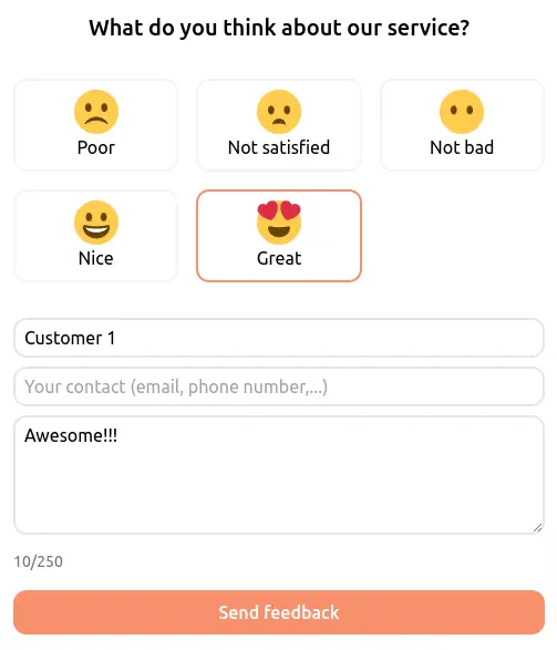 collect customer feedback